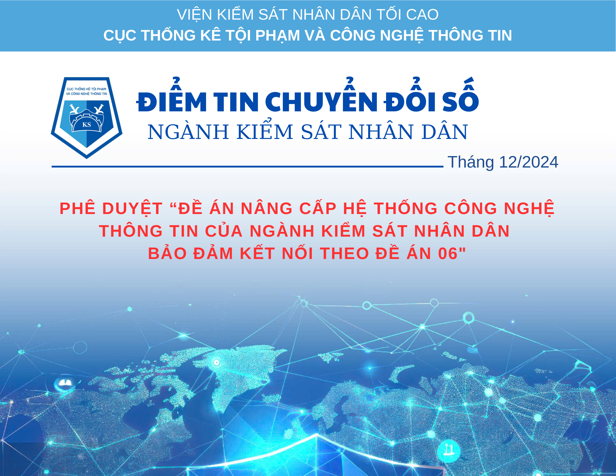 Điểm tin Chuyển đổi số ngành KSND tháng 12/2024
